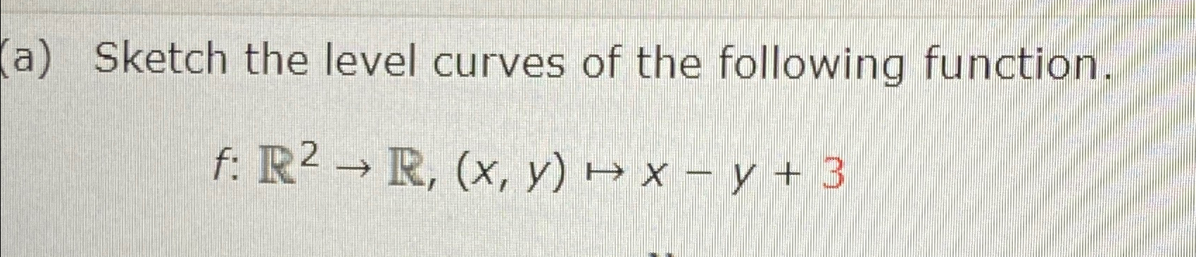 Solved (a) ﻿Sketch the level curves of the following | Chegg.com