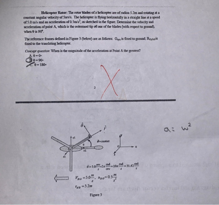 Solved Helicopter Rotor The rotor blades of a helicopter