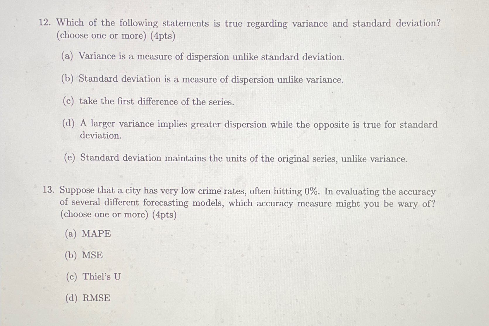 Solved Which of the following statements is true regarding | Chegg.com