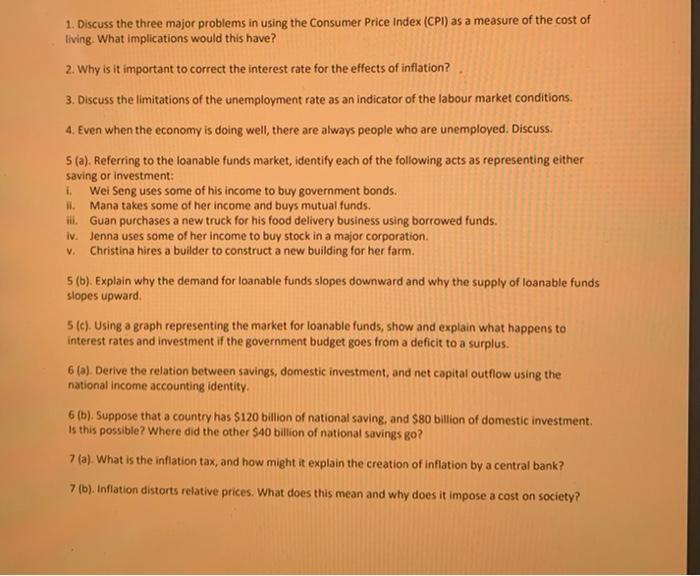 Solved 1. Discuss the three major problems in using the | Chegg.com