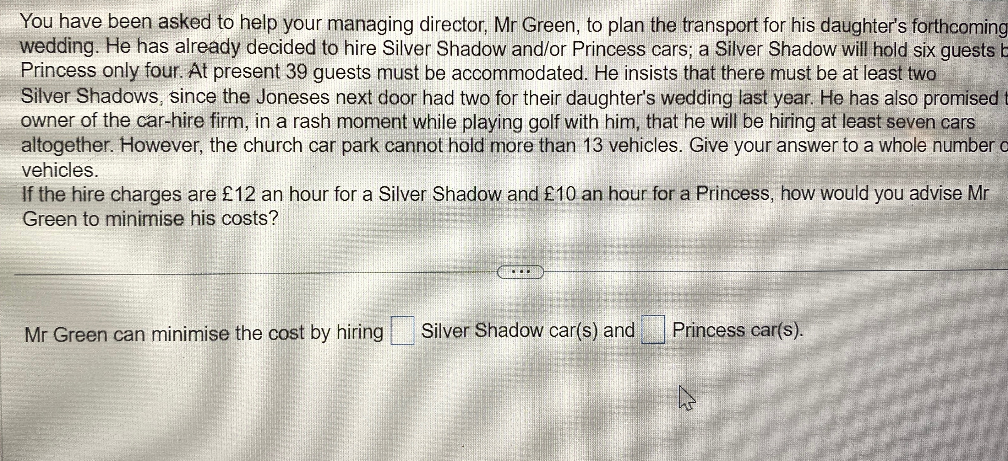Solved You have been asked to help your managing director, | Chegg.com