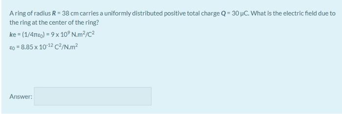 Solved What is the magnitude of the electric field at a | Chegg.com