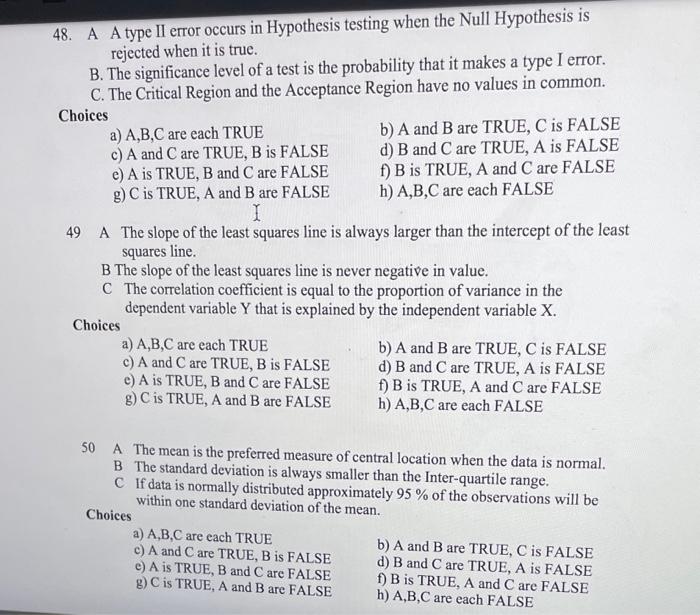 hypothesis type 2 error meaning