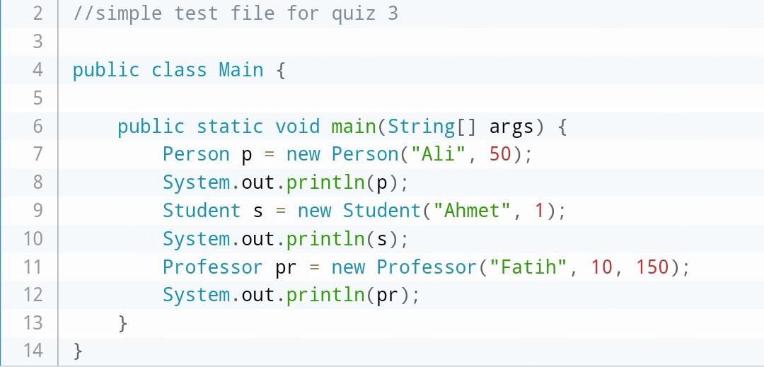 Solved Here is the class diagram.In this quiz, you will | Chegg.com