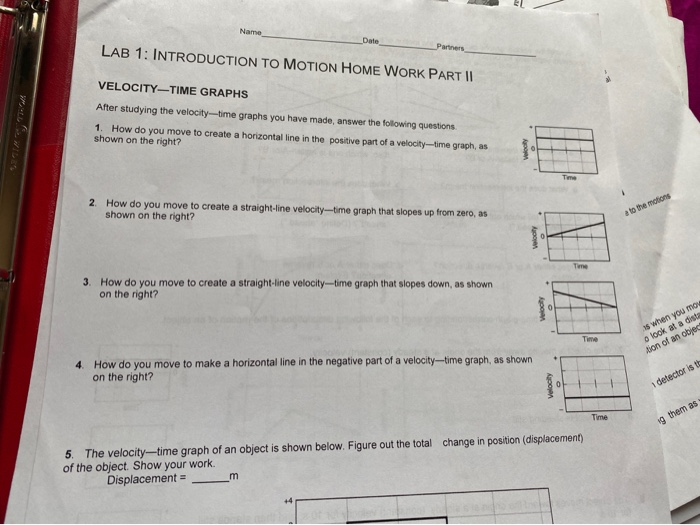 SOLUTION: 2 5 worksheet velocity time graphs 1 - Studypool