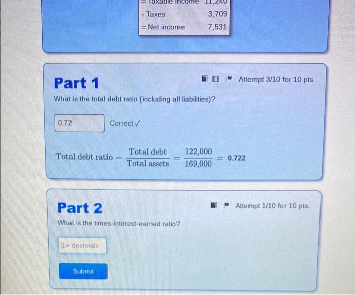 Solved Use The Following Information To Answer The | Chegg.com