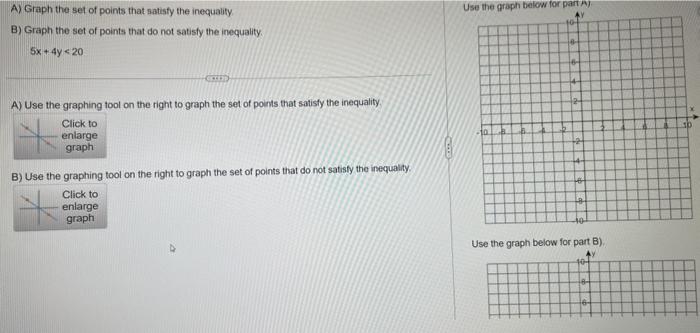 Solved A) Graph the set of points that satisfy the | Chegg.com