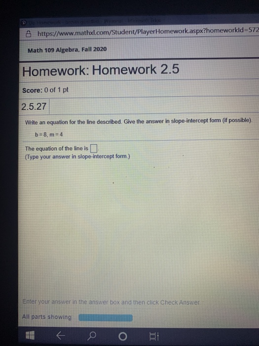 Home Work Math 109 Solved Math 109 Algebra, Fall 2020 Homework: Homework 2.5 | Chegg.com