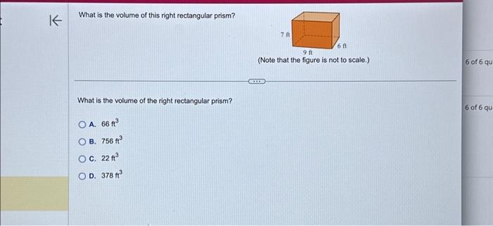 find the volume of this right rectangular prism 3in 9in 3in