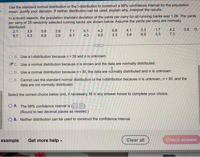 Solved Use the standard normal distribution or the | Chegg.com