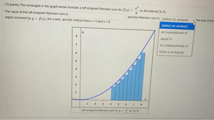 Solved 9 the area of the (15 points) The rectangles in the | Chegg.com