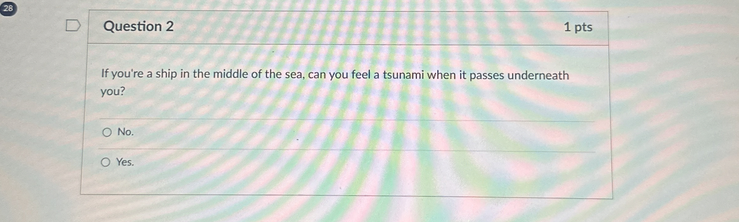 Solved 28Question 21 ﻿ptsIf you're a ship in the middle of | Chegg.com