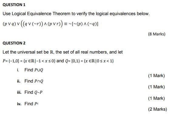 Use Logical Equivalence Theorem to verify the logical equivalences below.
\[
(p \vee q) \vee((q \vee(\sim r)) \wedge(p \vee r