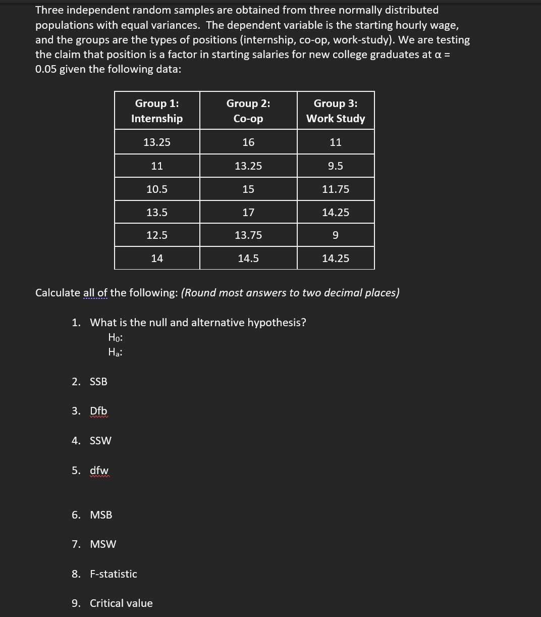 Random Variation Three Samples Solved by an EXPERT Three independent random samples are obtained from ...