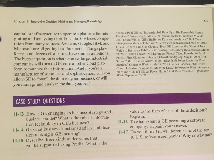 Solved BUSINESS PROBLEM-SOLVING CASE GE Bets on the Internet | Chegg.com