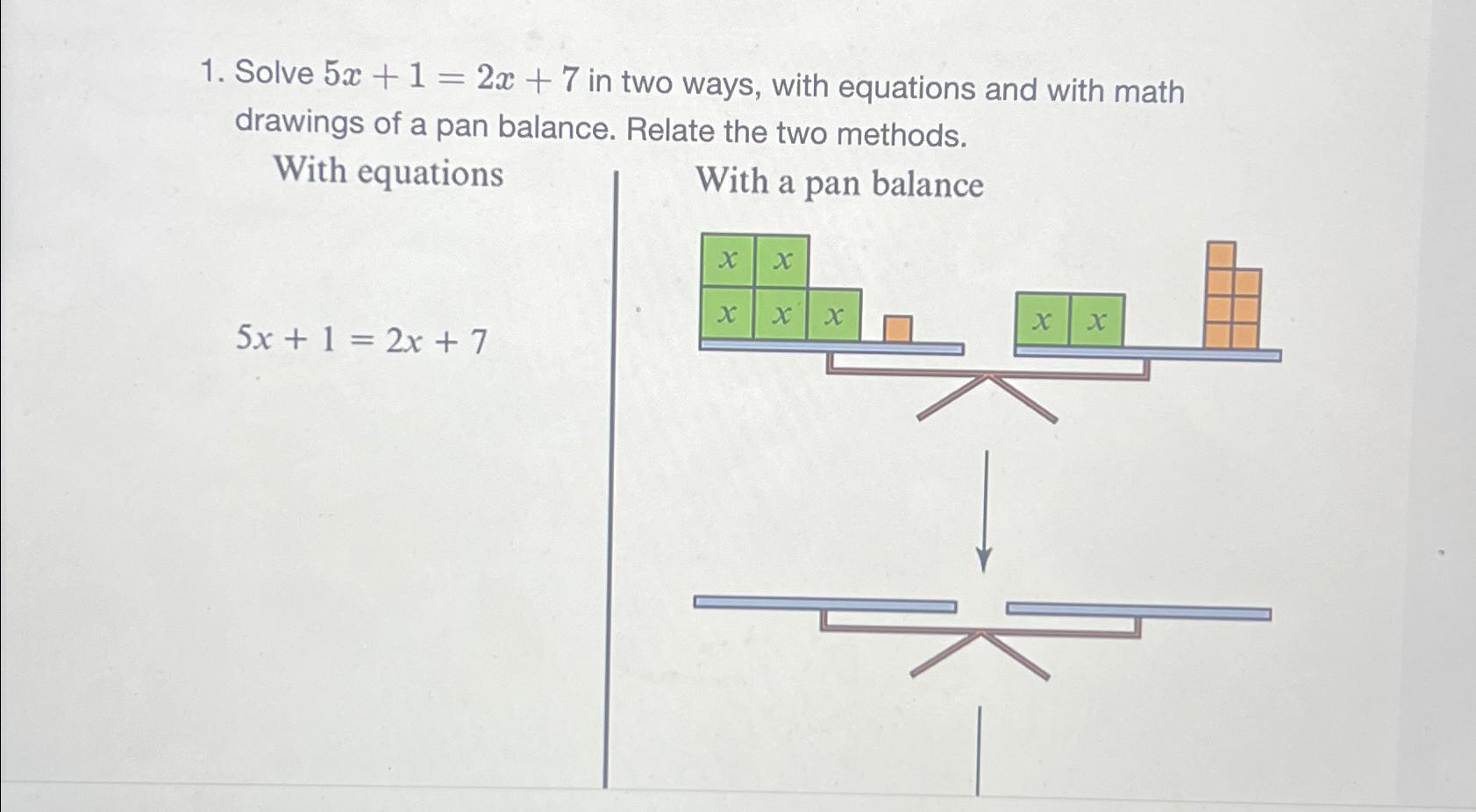 solved-solve-5x-1-2x-7-in-two-ways-with-equations-and-with-chegg