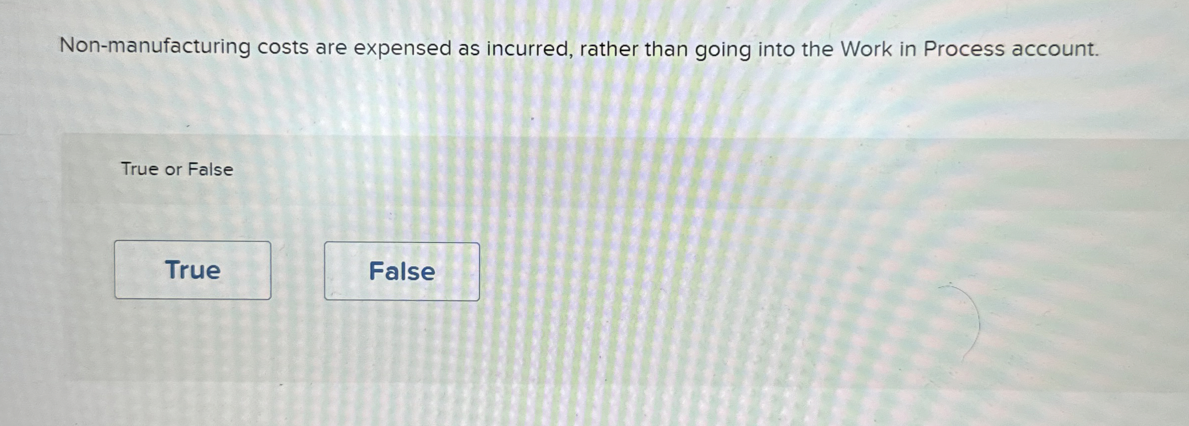 Solved Non-manufacturing costs are expensed as incurred, | Chegg.com