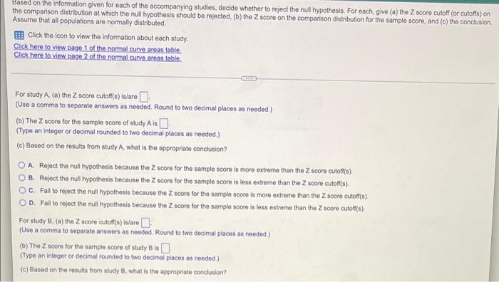 Solved Based on the information given for each of the | Chegg.com