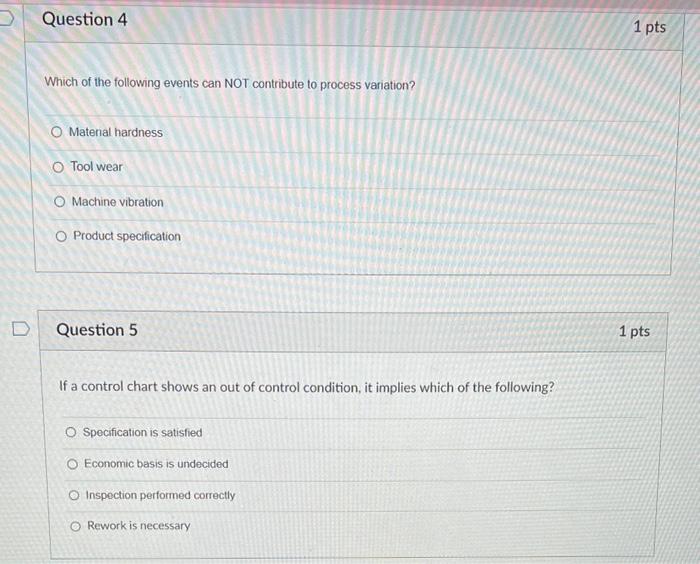 Solved Question 4 1 pts Which of the following events can | Chegg.com