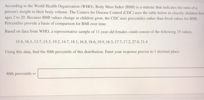 According To The World Health Organization Who Chegg Com