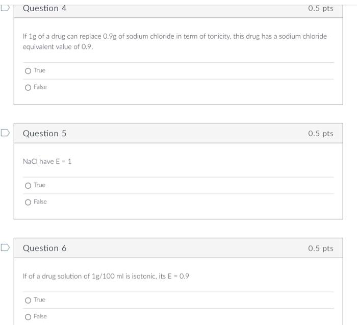 Solved A mixture of isotonic solutions is isotonic. True