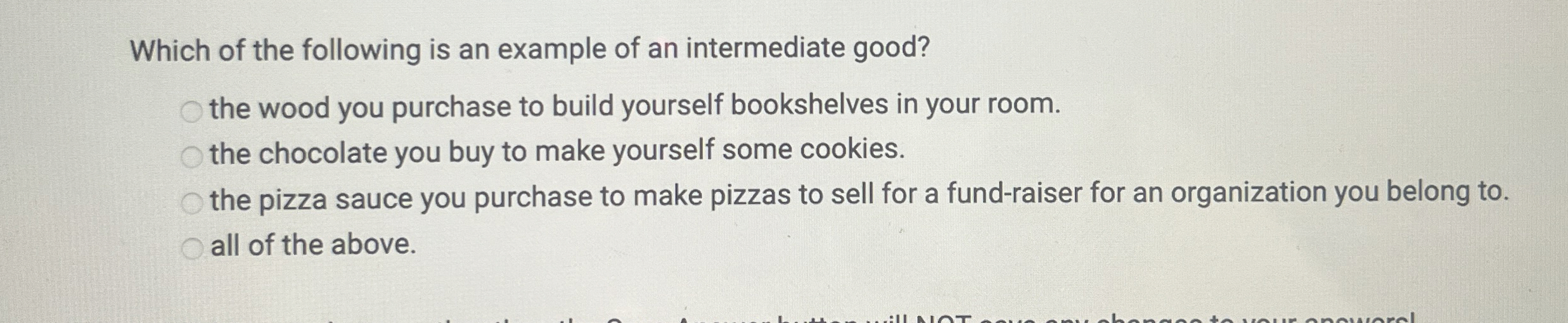 Solved Which of the following is an example of an