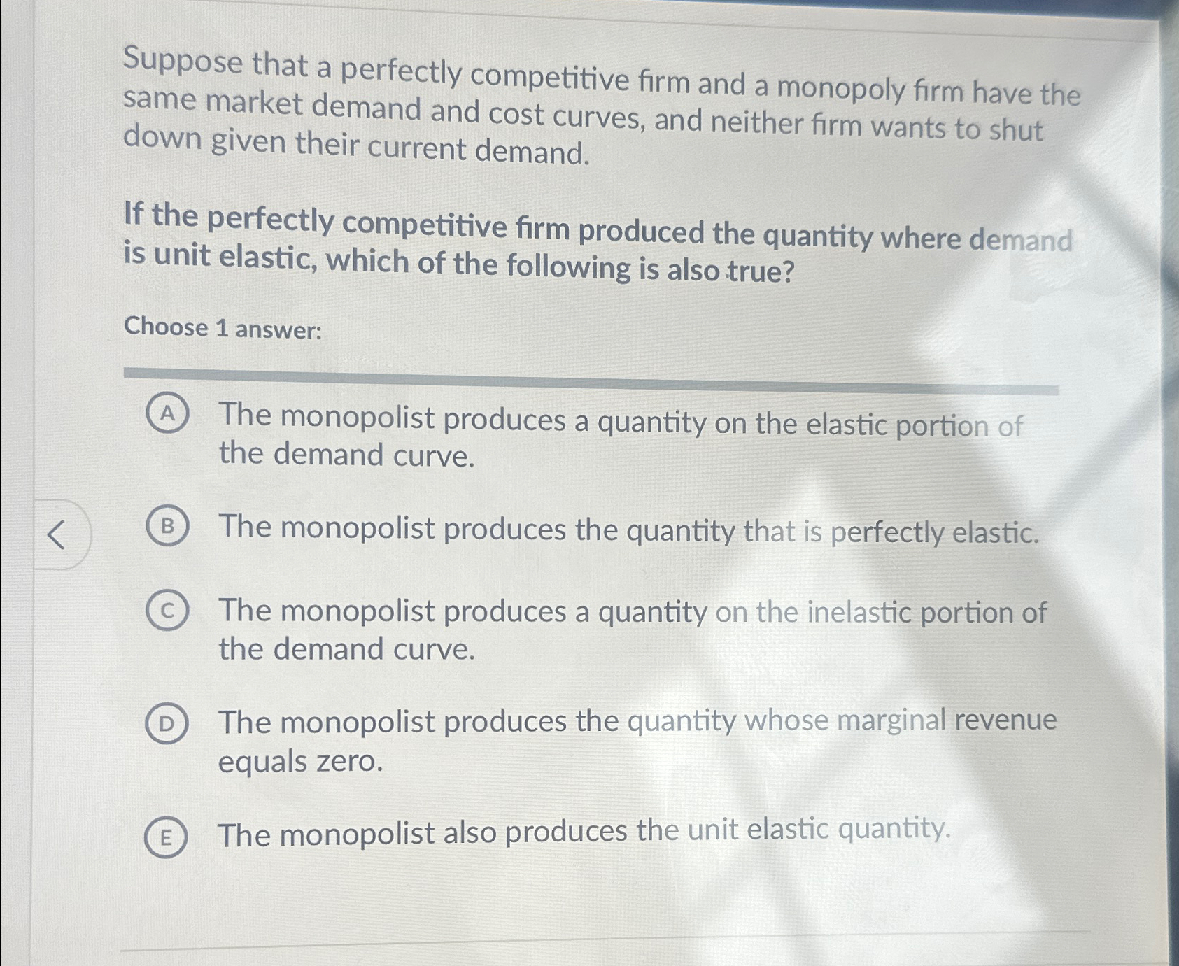 Solved Suppose that a perfectly competitive firm and a | Chegg.com