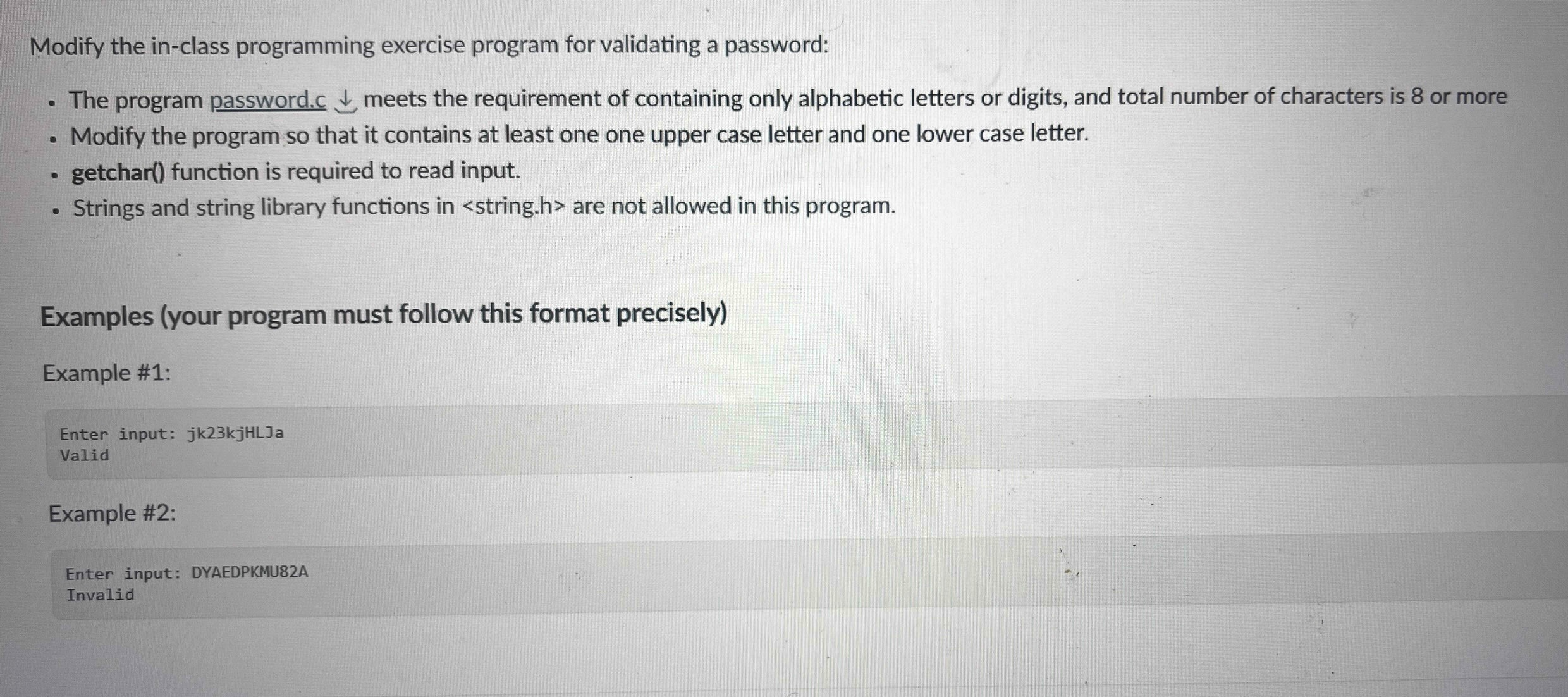 Solved Modify the in-class programming exercise program for | Chegg.com