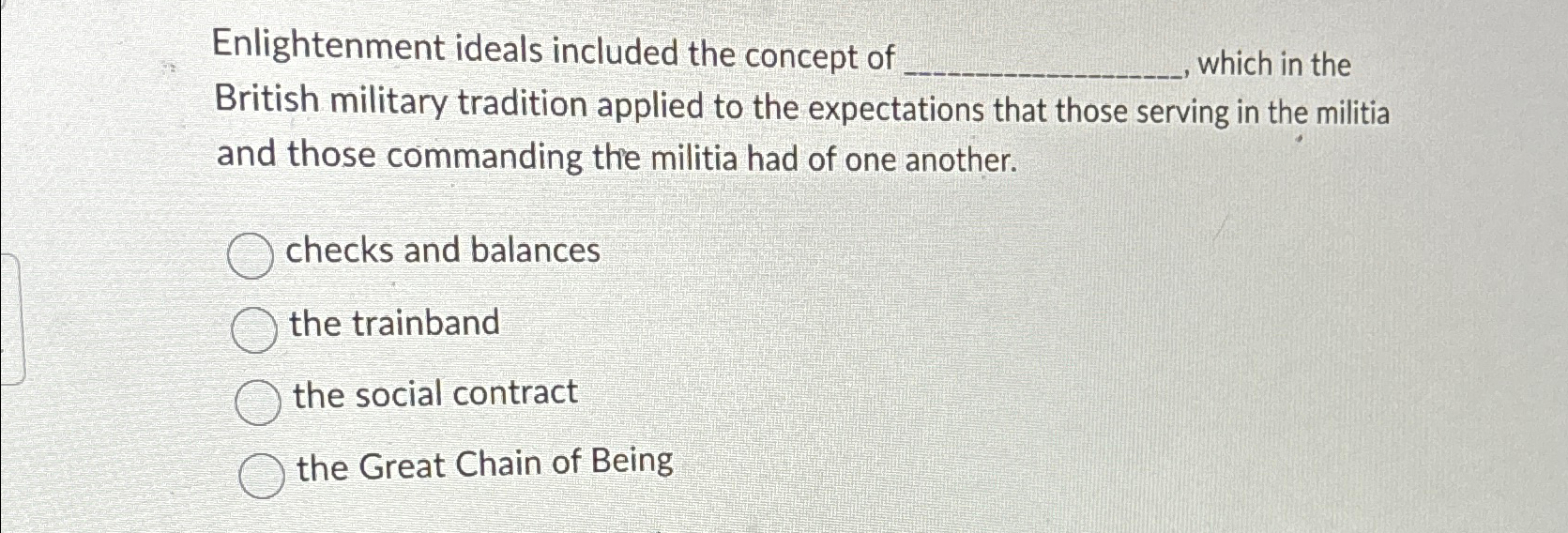 Solved Enlightenment Ideals Included The Concept Of Which In | Chegg.com