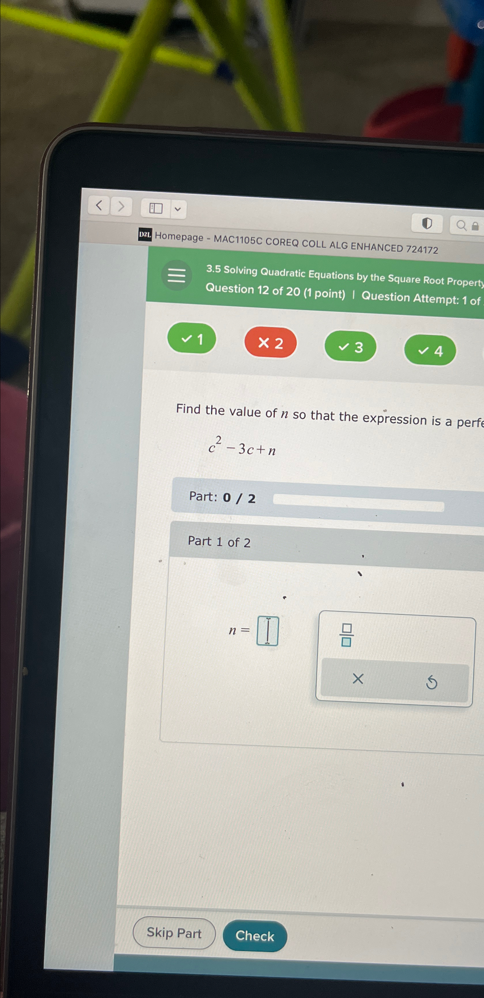 Solved Homepage - ﻿MAC1105C COREQ COLL ALG ENHANCED | Chegg.com
