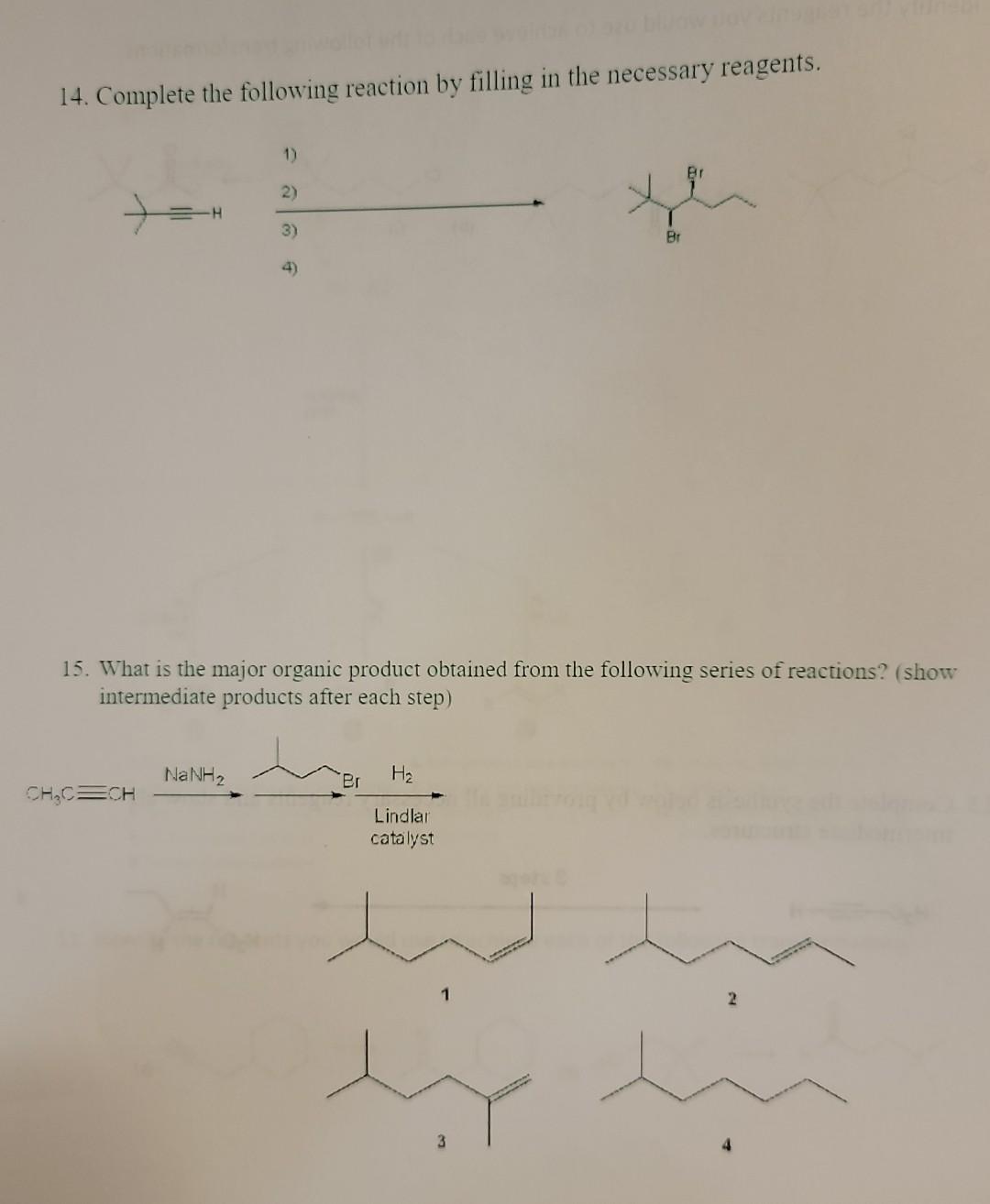 Solved 13. Complete The Synthesis Below By Providing All | Chegg.com