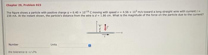 Solved Chapter 29, Problem 023 The figure shows a particle | Chegg.com