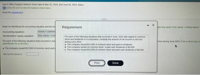 Solved Sams Office Supply S Balance Sheet Data At May Chegg Com   Image