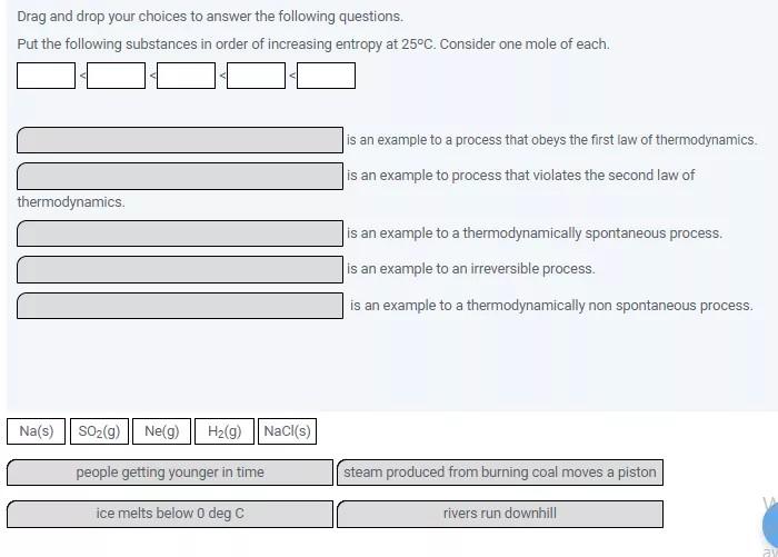 Solved Drag and drop your choices to answer the following | Chegg.com