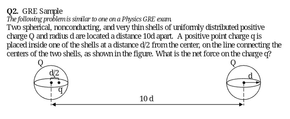 Solved Q2. GRE Sample The following problemis similar to one | Chegg.com