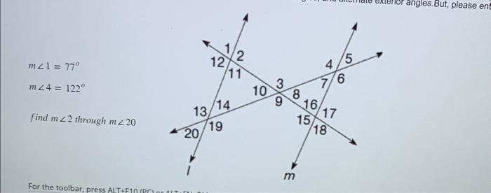 Solved Use your knowledge of parallel lines and a | Chegg.com