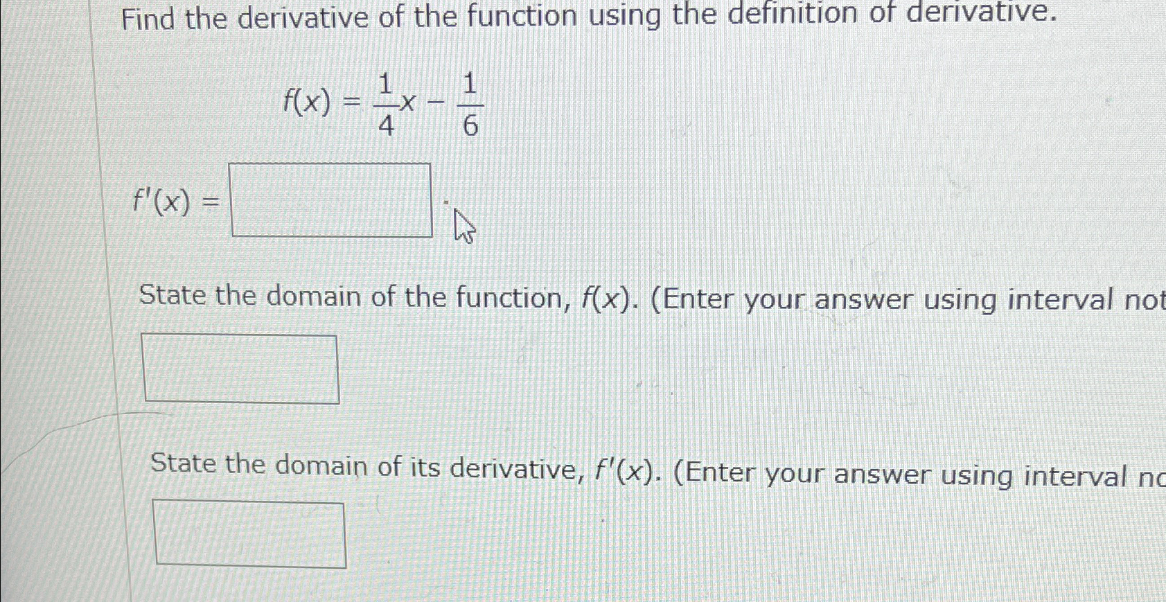 Solved Find the derivative of the function using the | Chegg.com