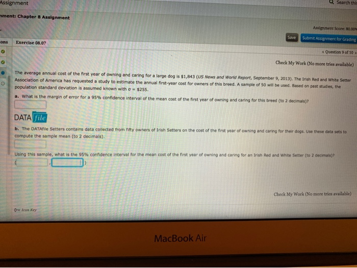 Solved Assignment a Search this nment: Chapter 8 Assignment | Chegg.com