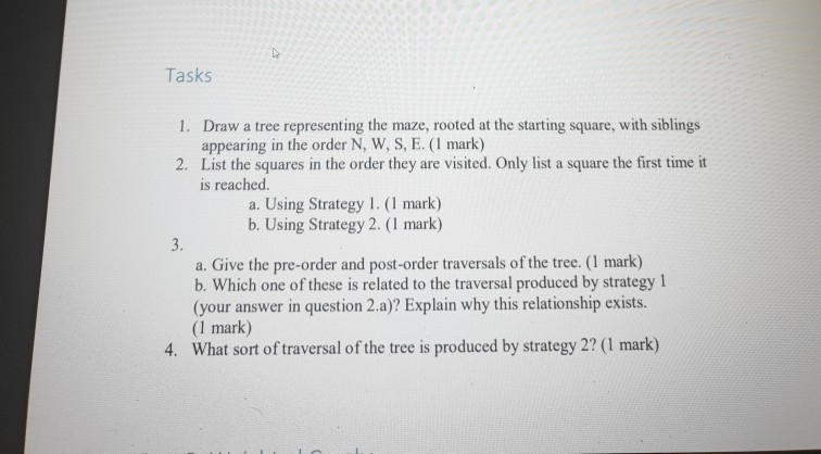 Solved Traversing a maze Consider the following maze: A B C | Chegg.com