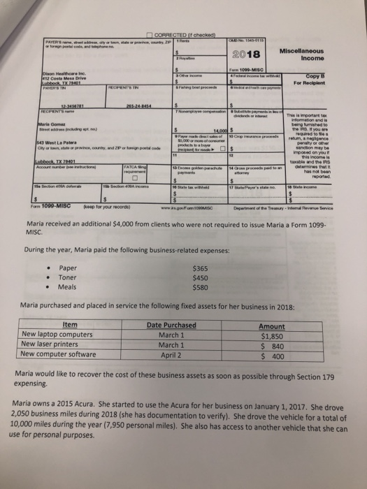 Tax Return Problem 6 Individual After Chapter 1 Chegg Com