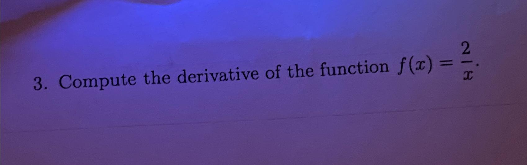 compute derivative of f x sin2x