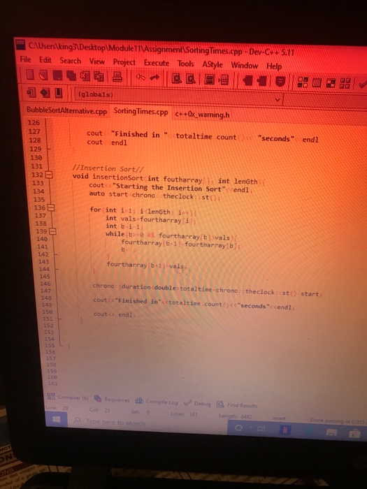 Solved I'm getting an error message with the code and I | Chegg.com