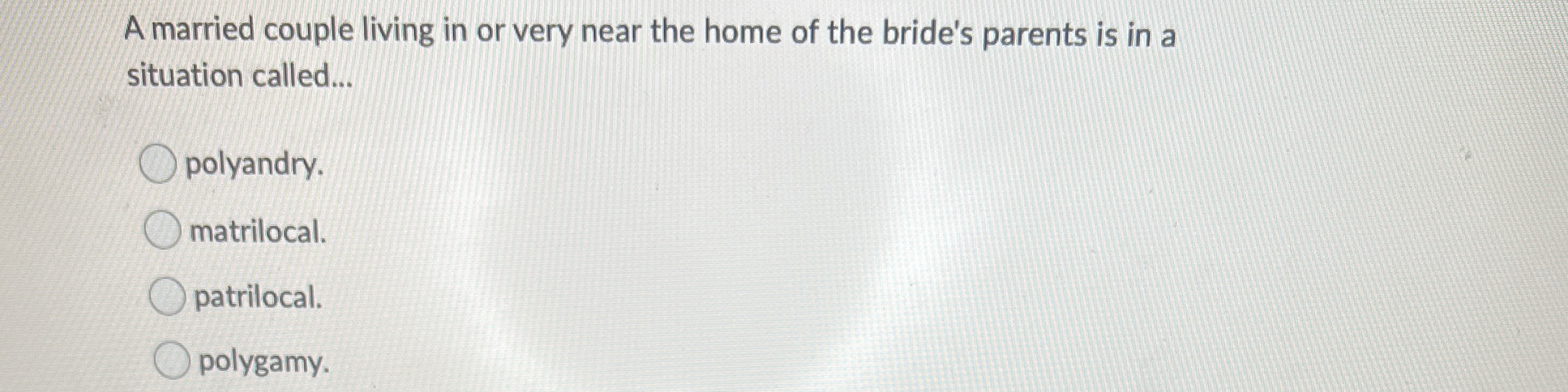 Solved A married couple living in or very near the home of | Chegg.com