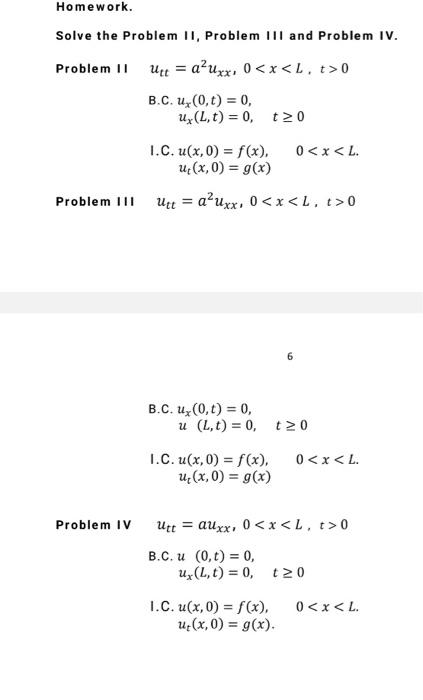 Solved Homework Solve The Problem Ii Problem Iii And Pr Chegg Com