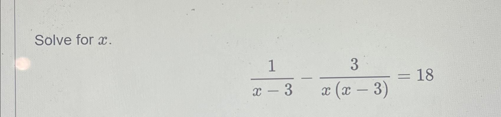 solve for x 3 11 = x 3