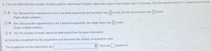 Solved Suppose you conduct a 4×3 factorial experiment. | Chegg.com