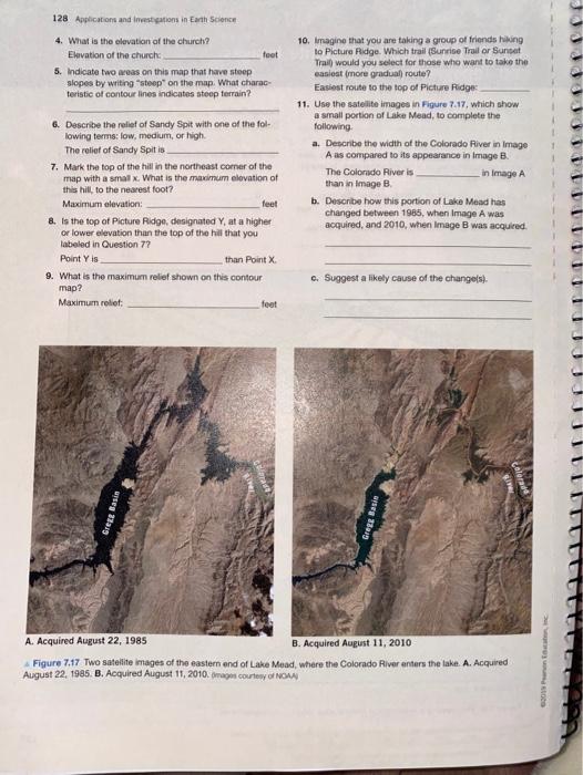 Topographic Maps And Satellite Views Solved Part 1 Geology Lab Report Aerial Photographs, | Chegg.com