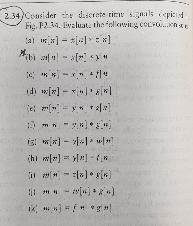 Solved 2 33 Evaluate The Following Discrete Time Convolut Chegg Com