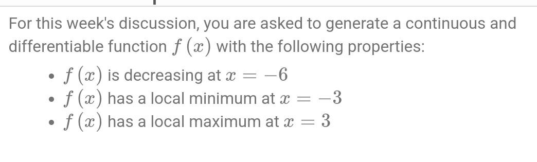 Solved For this week's discussion, you are asked to generate | Chegg.com