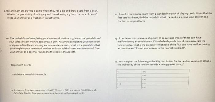 Sample Space Module 5 Probability And Odds Worksheet Chegg Com